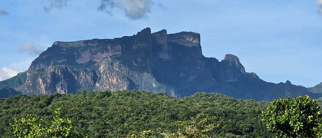 Mount Kadam as seen from Pian Upe Wildlife reserve in Uganda during the 4 day hiking tour with Elgon Safaris