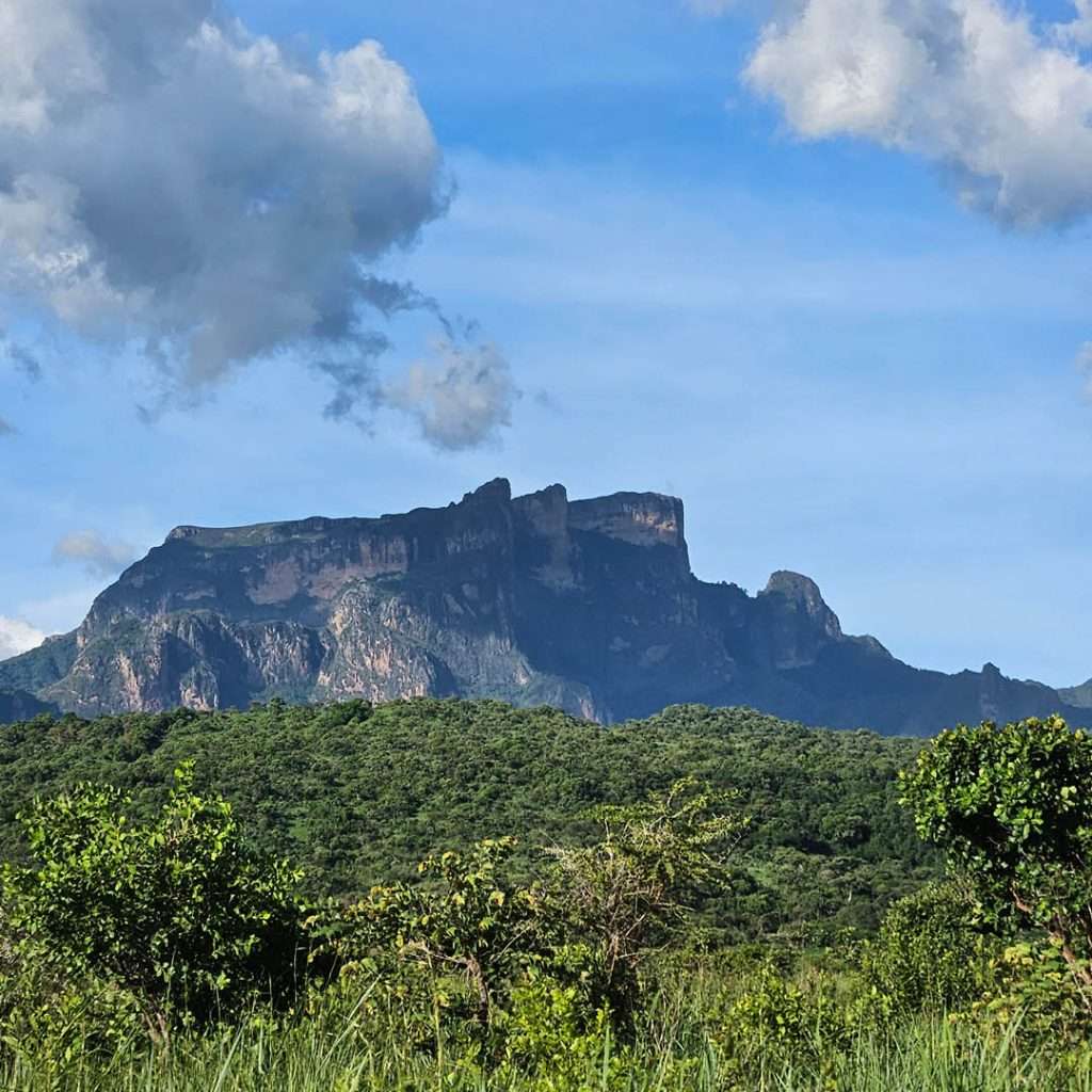 Mount kadam as seen from Pian Upe Wildlife Reserve in Uganda